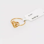 انگشتر مینیمال طرح love