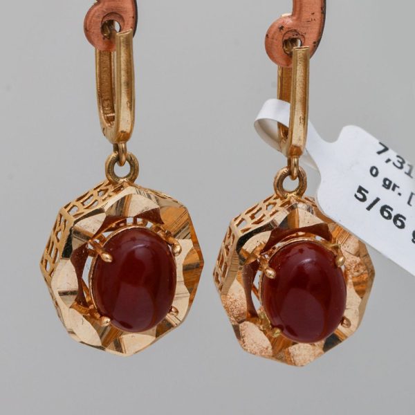 گوشواره طرح سنگی