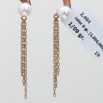 گوشواره آویز طرح مروارید