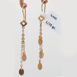 گوشواره آویز طرح پولکی