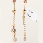 گوشواره آویز طرح فلاور البرنادو