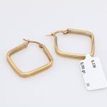 گوشواره حلقه ایی طرح مربع