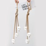 گوشواره آویز طرح مروارید