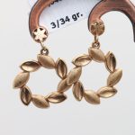 گوشواره میخی طرح برگ