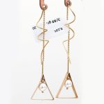 گوشواره آویز طرح مروارید
