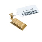 پلاک زنانه طرح شمش