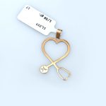 پلاک زنانه طرحstethoscope