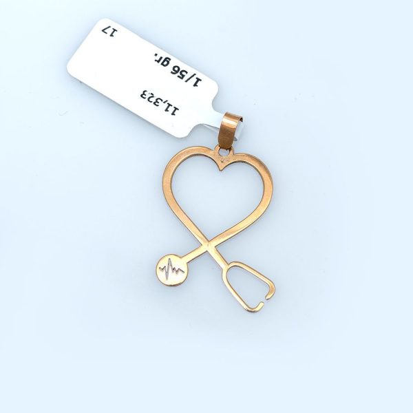 پلاک زنانه طرحstethoscope